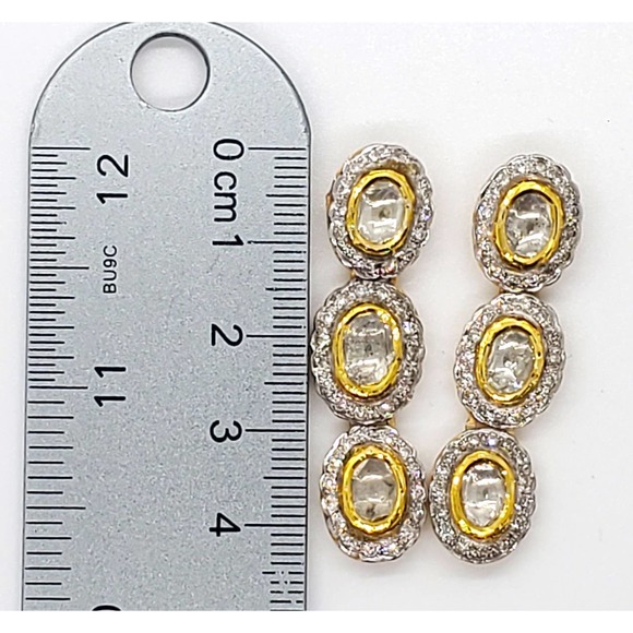 18kt Gold Fusion Diamond Earring - Picture 10 of 10